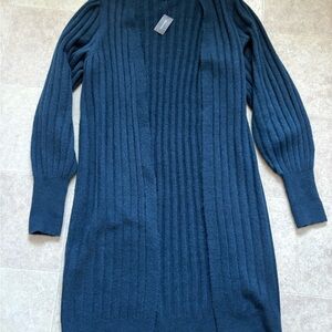 RW&CO. Deep Teal Ribbed Cardigan
